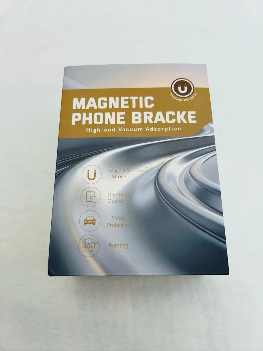 Magnetic Phone Bracket Car Mount - Gold & Silver
